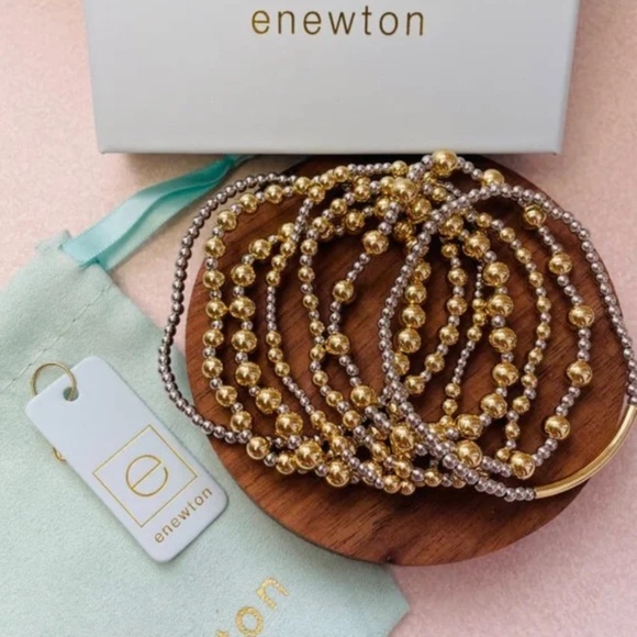 Enewton Two-tone Bead Bracelet Set - Picture 1 of 3